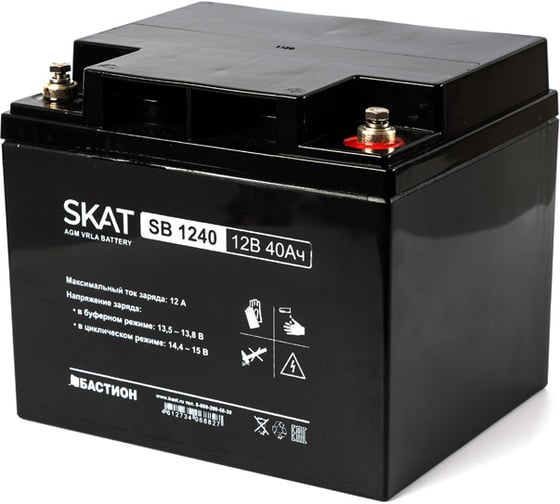 Аккумулятор свинцово-кислотный SKAT SB 1240 Бастион 2538