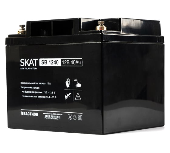 Аккумулятор свинцово-кислотный SKAT SB 1240 Бастион 2538