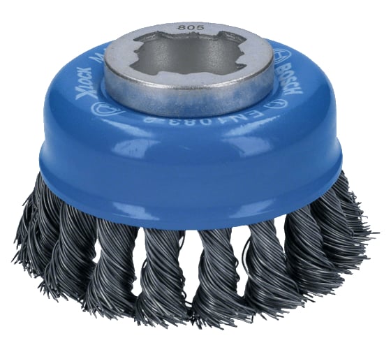 Щетка чашечная пучки X-LOCK (75 мм; сталь; 0.5 мм) Bosch 2608620727 1