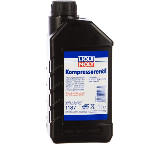 Масло НС-синтетическое компрессорное Kompressorenoil 1 л LIQUI MOLY 1187
