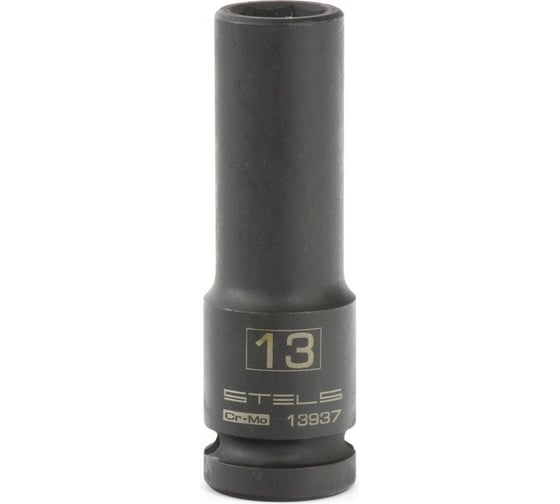 Головка ударная удлиненная шестигранная, 13 мм, 1/2", CrMo STELS 13937 1