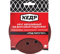 Круг абразивный шлифовальный (5 шт; 125 мм; P 60; 8 отв) КЕДР 54675