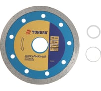 Диск алмазный отрезной сплошной, мокрый рез, 115x22 мм ТУНДРА 1032294