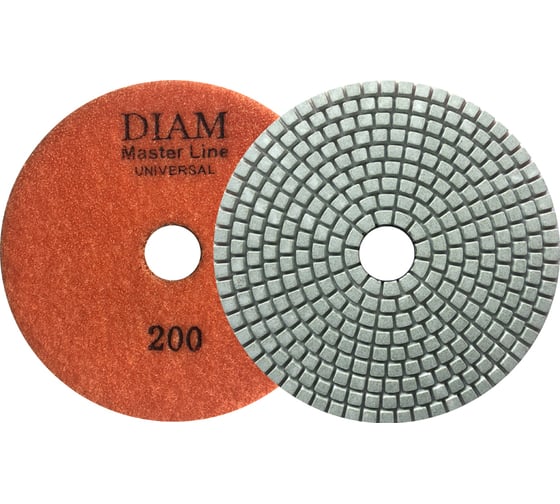 Круг алмазный гибкий шлифовальный АГШК Master Line Universal №200 (125х2.5 мм) DIAM 000645