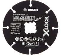 Круг отрезной по дереву X-LOCK (115х22.2 мм) для УШМ Bosch 2608619283