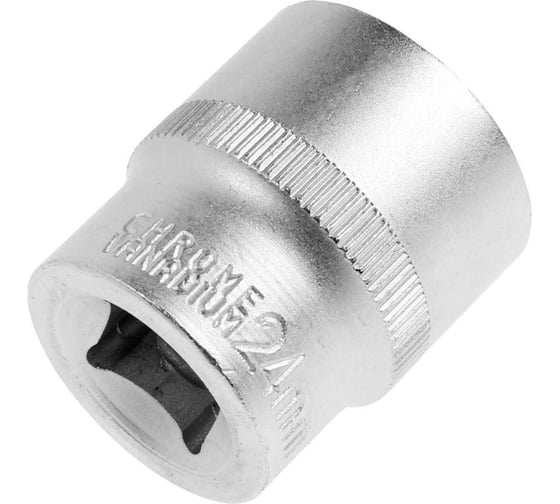 Головка торцевая шестигранная 24 мм, 1/2"DR, CrV ТУНДРА 1123562