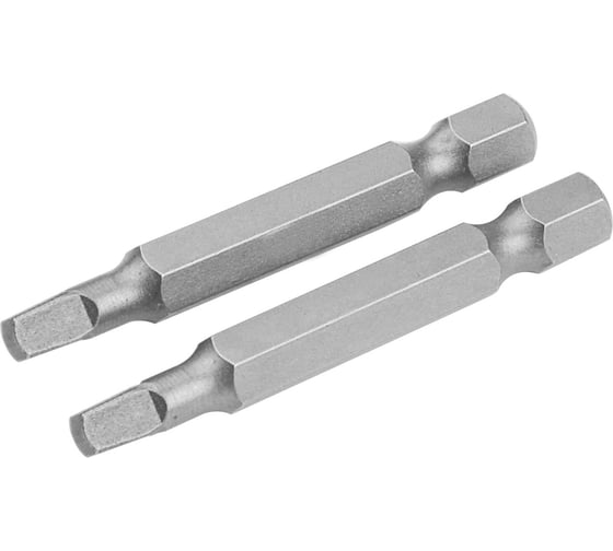 Набор вставок бит торцевых 1/4", Square, №3, 50 мм, 2 шт TOLSEN 20340 1