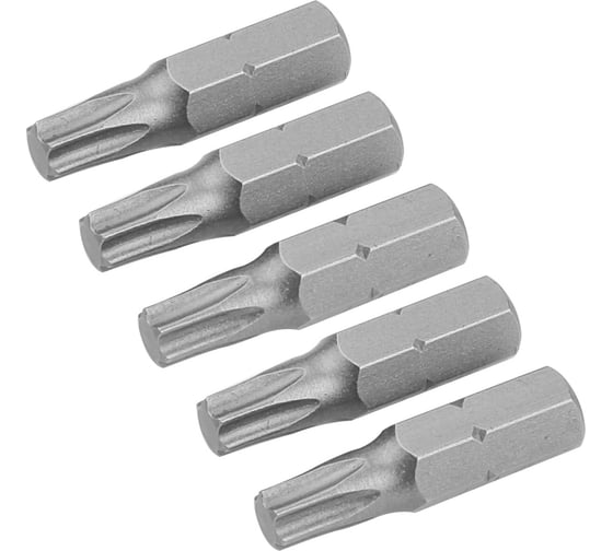 Набор вставок бит торцевых 1/4", Torx, T30, 25 мм, 5 шт TOLSEN 20279 1