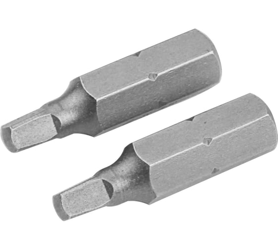 Набор вставок бит торцевых 1/4", Square, №1, 25 мм, 2 шт TOLSEN 20238 1