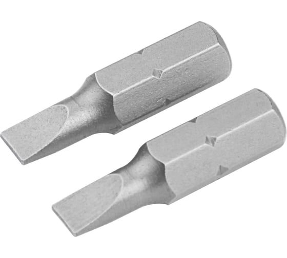 Набор вставок бит торцевых 1/4", Slotted, 6.5x1.2 мм, 25 мм, 2 шт TOLSEN 20207 1