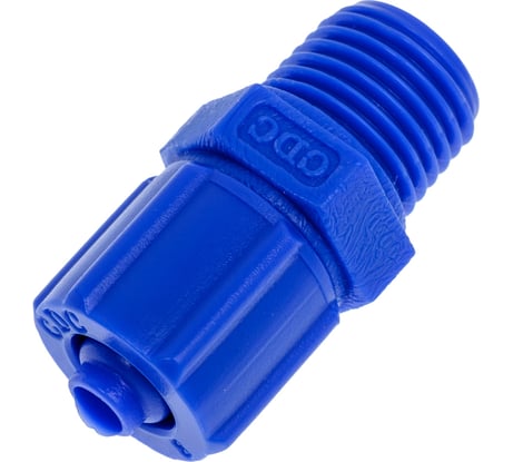Фитинг механический прямой пластиковый химически стойкий 8 мм-1/4" М CDC Pneumatics CK 0802