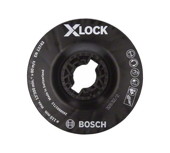 Тарелка опорная средняя X-LOCK с зажимом (115 мм) Bosch 2608601712
