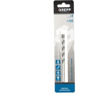 Сверло по кирпичу бетону и камню закаленное шлифованное 8х120 мм GREPP 101-08120