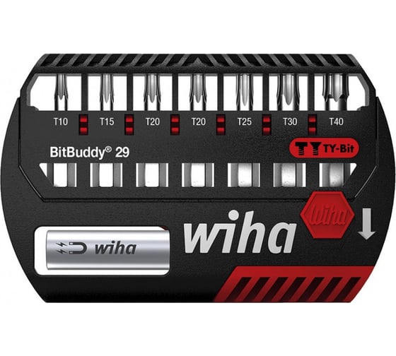 Набор бит BitBuddy TY-Bit 29, TORX/битодержатель  WIHA 42136 1