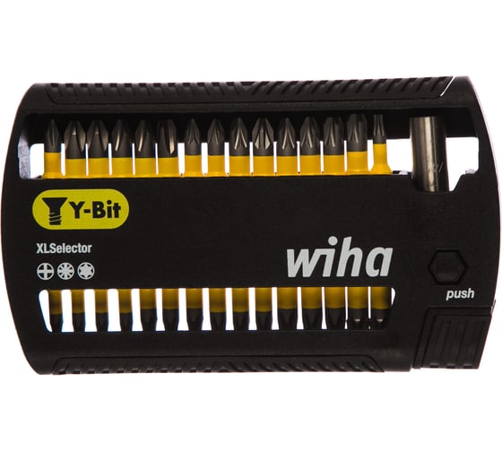 Набор бит, органайзер XLSelector Y-Bit 25, PH/PZ/TORX/Битодержатель, 31 шт. WIHA 41832 1