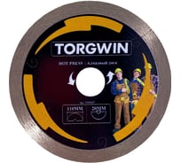 Диск алмазный TORGWIN отрезной для штробореза сплошной тонкий-рез по бетону и камню 110х20/8х1.8мм. All-over Segmented "Grooving Machines" Best for Ceramic and Stone T540367