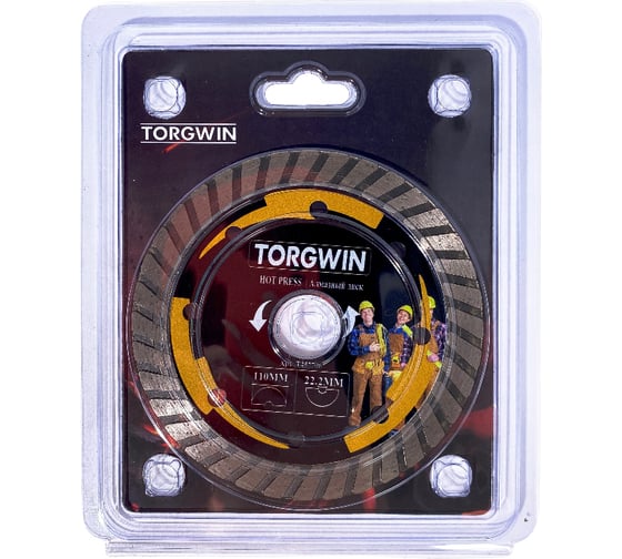 Алмазный диск турбо HOT PRESS 110х22.2х10 мм TORGWIN T457706