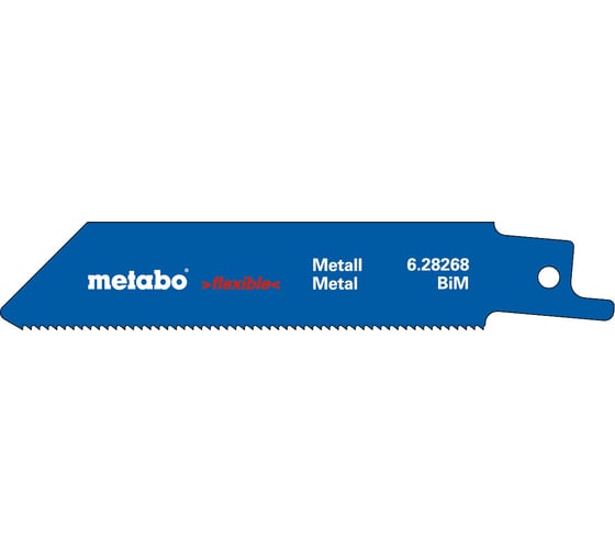 Пилки для сабельной пилы 100x0.9 мм, шаг 1,4 мм/18 TPI S522EF Metabo 628268000