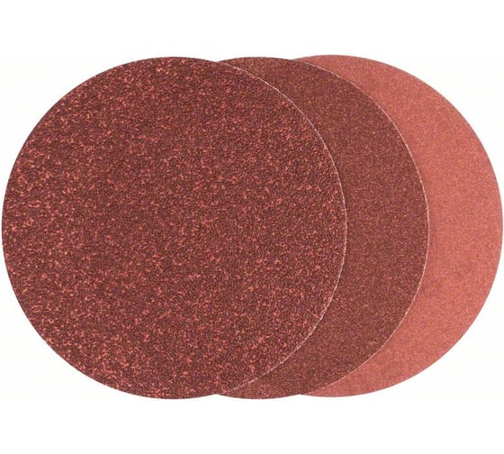 Круги шлифовальные 115 мм К60/120/180 Velcro DIY, 10 шт. Bosch 2609256B41 1