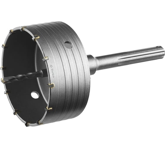 Коронка с державкой по бетону ЗУБР Профессионал 125 мм, SDS-Max 2918-125