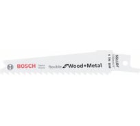 Пилки сабельные по дереву (100х19х0.9 мм, шаг 4,3 мм, 2 шт.) S511DF FLEX WOOD METAL Bosch 2608657722