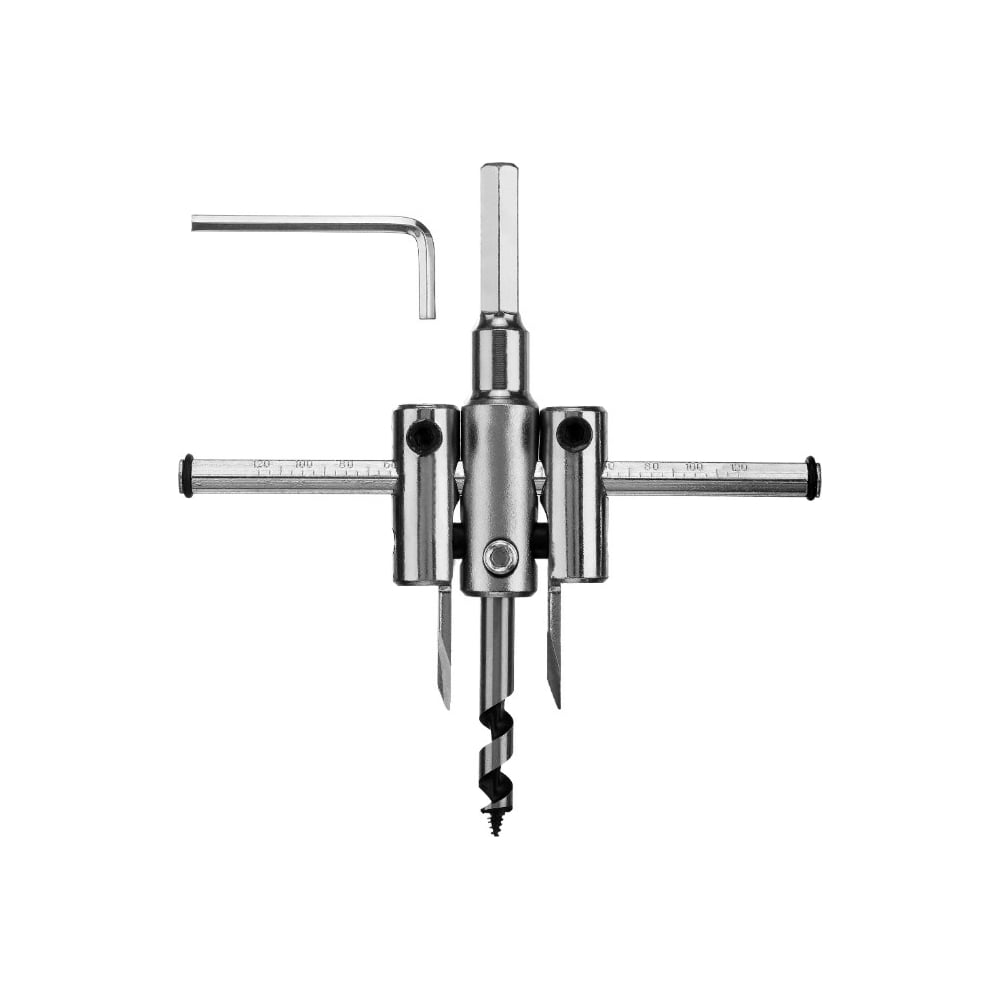 Сверло-балеринка МАСТЕР по дереву (двухрезцовое, 40-120 мм, глубина 30 ...