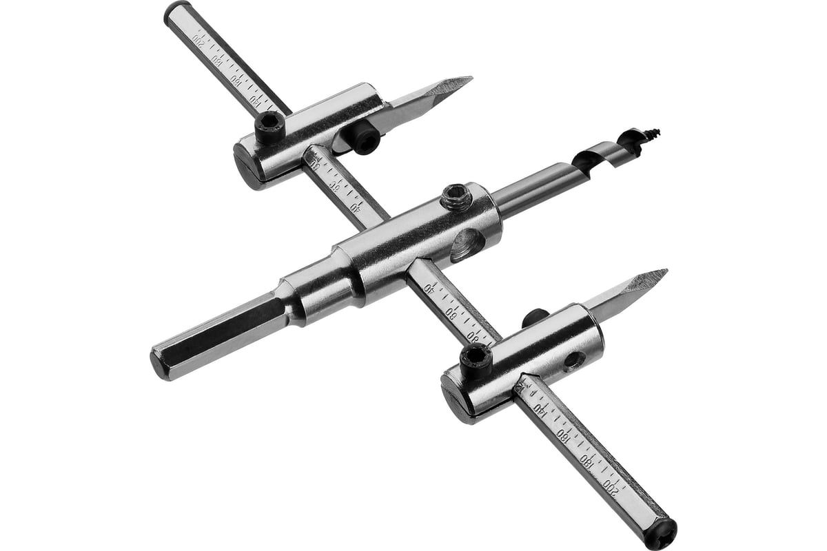 Сверло-балеринка МАСТЕР по дереву (двухрезцовое, 40-200 мм, глубина 30 ...