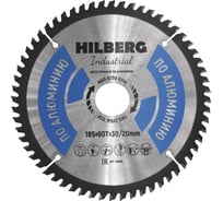 Диск пильный Industrial Алюминий (185x30/20 мм; 60Т) Hilberg HA185