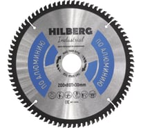 Диск пильный Hilberg Industrial Алюминий 200x30x80Т HA200