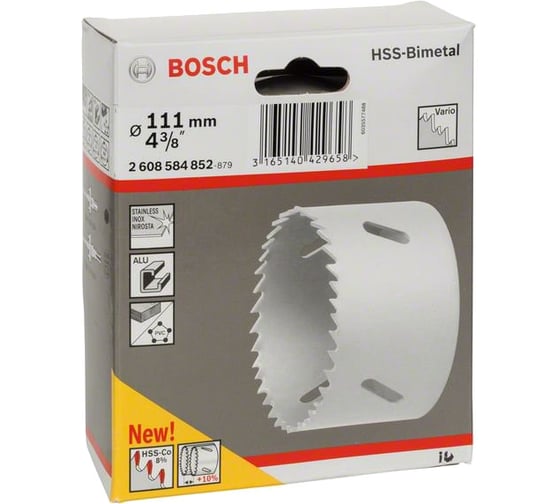 Коронка HSS-Bimetall 111 мм Bosch 2608584852
