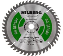 Диск пильный Industrial Дерево (185x20/16 мм; 48Т) Hilberg HW186