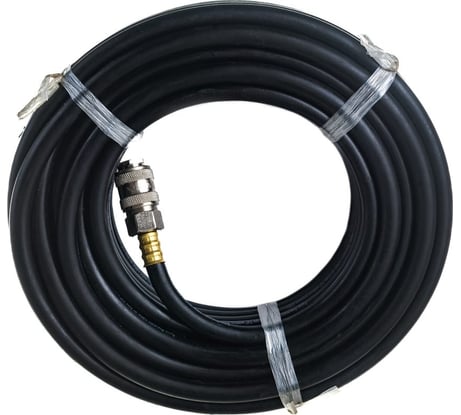 Шланг резиновый пневматический с быстросъемными соединениями Профи 20 м, 10х17 мм, черный Pegas pneumatic 4934