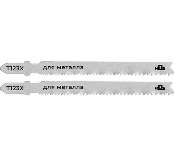 Пилка универсальная T123X, HSS, 100 мм, 2 шт для лобзика MOS 40824М