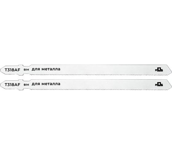 Пилка по металлу T318AF, Bimetal, 116 мм, 2 шт для лобзика MOS 40820М
