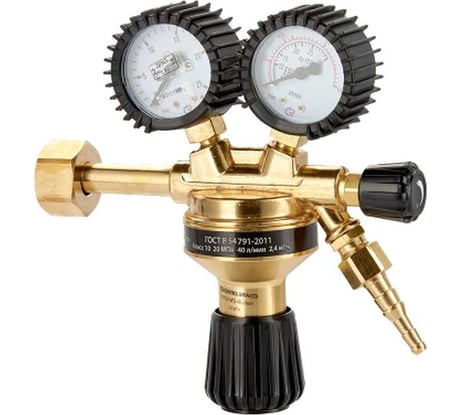 Регулятор расхода газа универсальный ТECH CONTROL UNI AR/CO2 (ArR-128), манометры с поверкой Сварог 98001