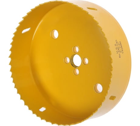 Коронка биметаллическая 140 мм, M16 с дополнительной фиксацией ТУНДРА 7351955