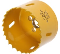 Коронка биметаллическая 67 мм, M16 с дополнительной фиксацией ТУНДРА 7351942