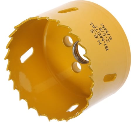 Коронка биметаллическая 67 мм, M16 с дополнительной фиксацией ТУНДРА 7351942