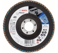 Круг лепестковый Best (керамическое зерно K40, 125х22.2 мм) Bosch 2608601490