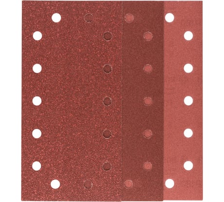 Шлифлисты по дереву и металлу (115х280 мм; К60/120/180; 10 шт.) Bosch 2609256B32