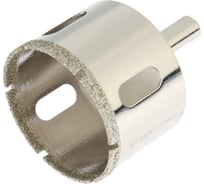 Сверло алмазное по стеклу и керамике, трехгранный хвостовик, 50x65 мм ТУНДРА 1935847