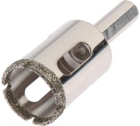 Сверло алмазное по стеклу и керамике, трехгранный хвостовик, 24x65 мм ТУНДРА 1935838