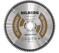 Диск пильный Hilberg Industrial Ламинат 255x30x100Т HL255