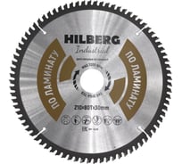 Диск пильный Hilberg Industrial Ламинат 210x30x80Т HL210