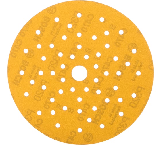 Круги шлифовальные по дереву и краске B.f.W+P Multihole (50 шт., 150 мм, K320) Bosch 2608621024