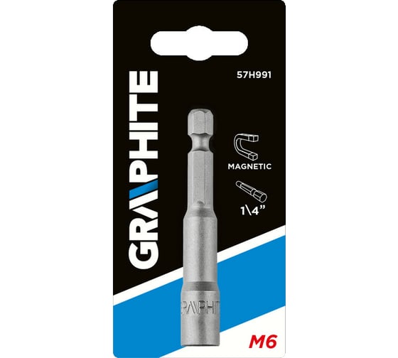 Бита с торцевой головкой (6х65 мм; 1/4) GRAPHITE 57H991
