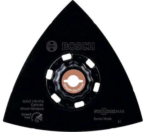 Шлифпластина MAVZ 116 RT4 Carbide RIFF 116 мм для МФИ Bosch 2608662909