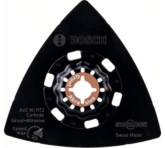 Шлифпластина AVZ 90 RT2 Carbide RIFF 90 мм Bosch 2608664351