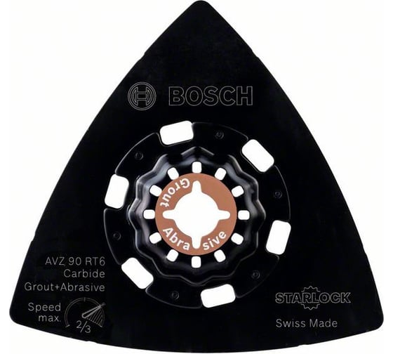 Шлифпластина AVZ 90 RT6 Carbide RIFF 90 мм Bosch 2608662907