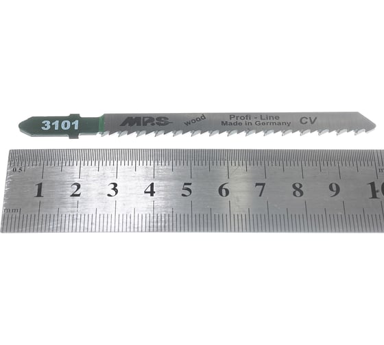 Пилки по древесине, ДСП, пластмассе T101B (100х75х2.5 мм; 2 шт.) для лобзика MPS 3101-2